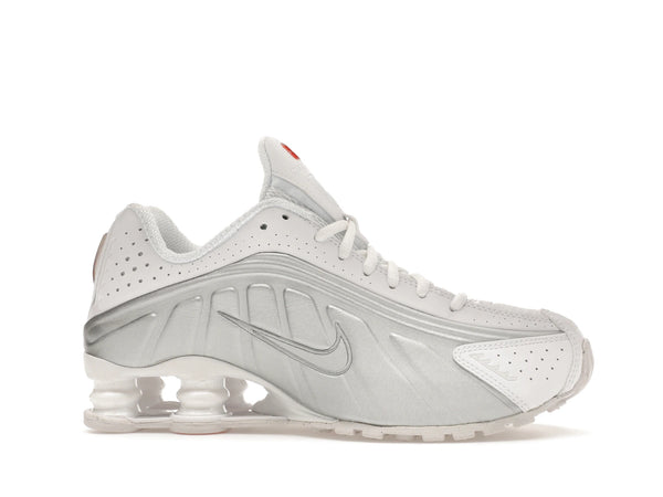 Nike Shox R4 White Metallic (W) - White/White-Metallic Silver-Max Orange - AR3565-101 - 01