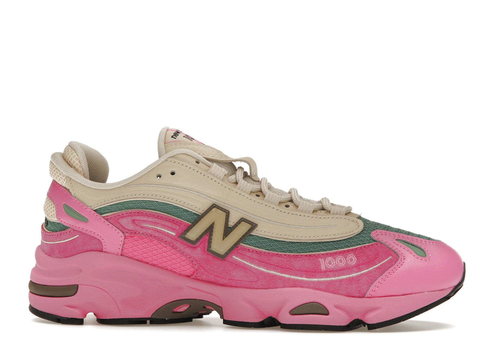 New Balance 1000 Tan Pink Green - Real Pink/Sandstone - M1000MC - 01