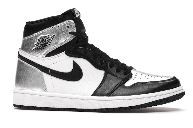 Air Jordan 1 Retro High Silver Toe (W) - Black/Metallic Silver-White-Black - CD0461-001 - 01