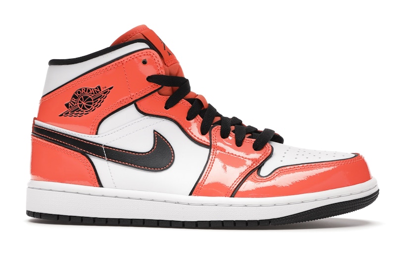 Air Jordan 1 Mid SE Turf Orange - Turf Orange/Black/White - DD6834-802 - 01