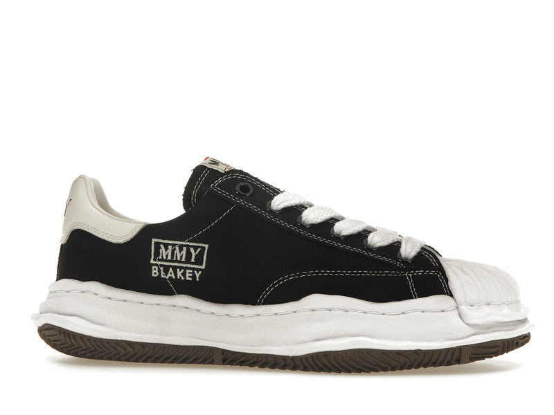 Mihara Yasuhiro Blakey OG Sole Canvas Low Black - Black/White - A08FW735 - 01