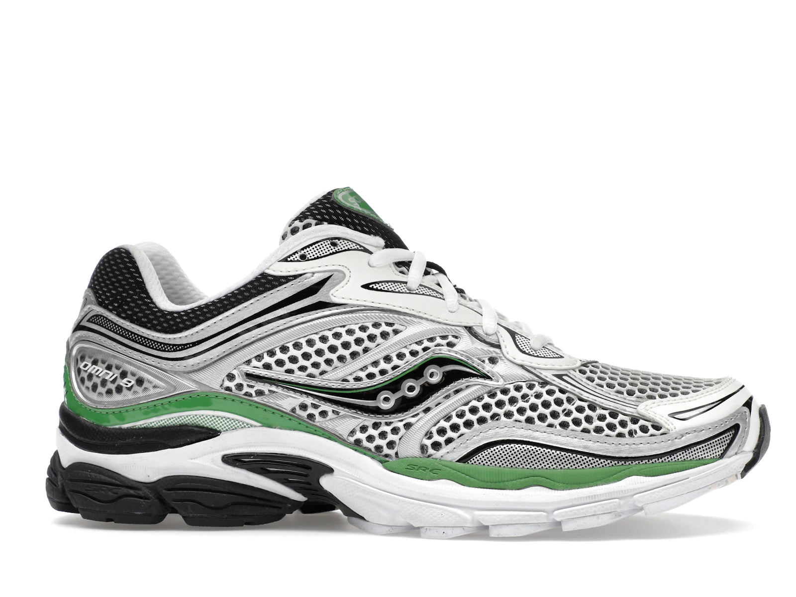Saucony Progrid Omni 9 White Black Silver Green - Silver/Green - S70739-17 - 01
