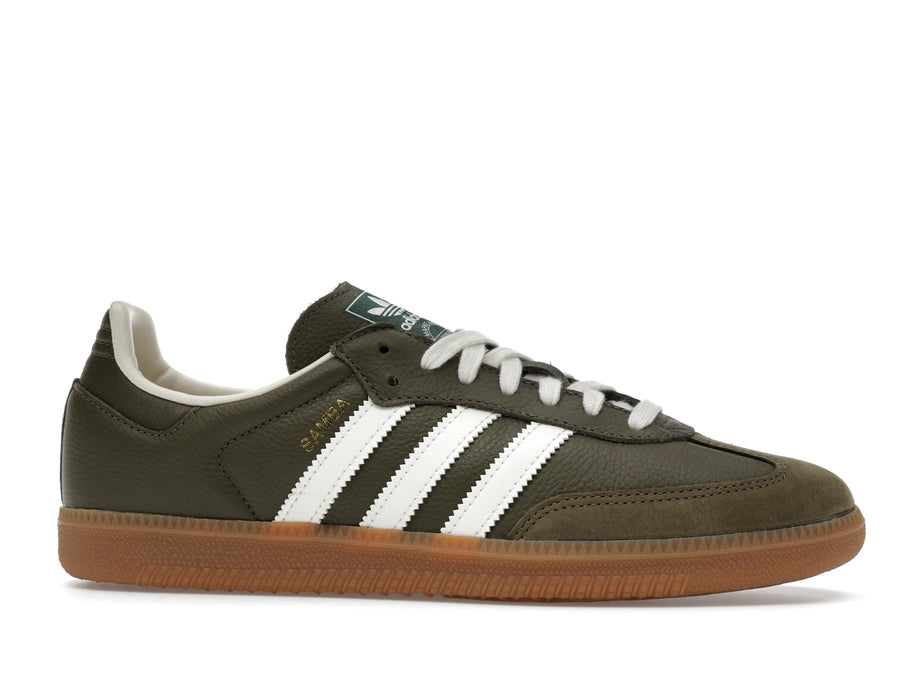 Adidas Samba OG Medium Raw Khaki Gum - Medium Raw Khaki/Off White/Gum - JR0890 - 01