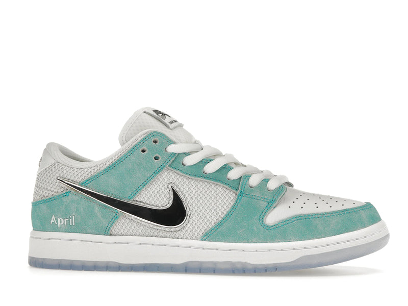 Nike SB Dunk Low April Skateboards - Turbo Green/Metallic Silver/Turbo Green - FD2562-400 - 01
