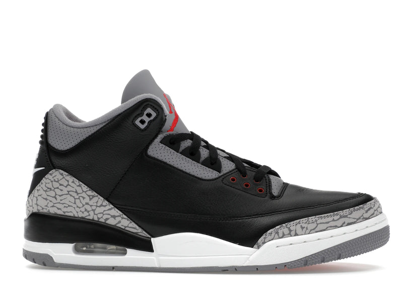 Air Jordan 3 Retro Black Cement (2024) - Black/Fire Red/Cement Grey/Sail - DN3707-010 - 01