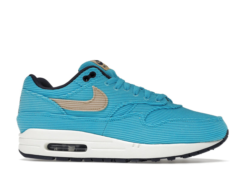 Nike Air Max 1 Corduroy Baltic Blue - Baltic Blue/Sesame-Gridiron-Sail - FB8915-400 - 01