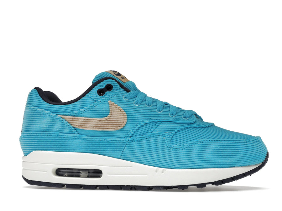 Nike Air Max 1 Corduroy Baltic Blue - Baltic Blue/Sesame-Gridiron-Sail - FB8915-400 - 01
