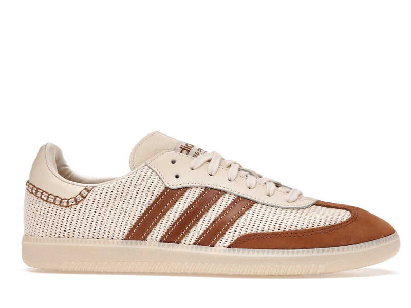 Adidas Samba Wales Bonner Cream White - Cream White/Brown/Cream White - FX7720 - 01