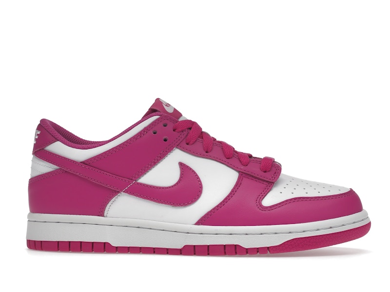 Nike Dunk Low Active Fuchsia (GS) - White/Active Fuchsia - FJ0704-100 - 01