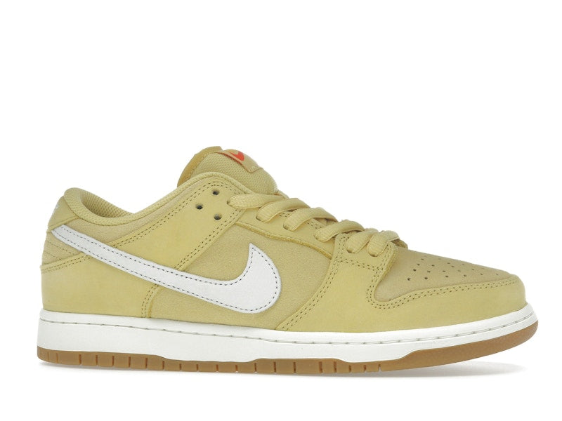 Nike SB Dunk Low Saturn Gold - Saturn Gold/Sail-Saturn Gold-Solar Flare-Gum Light Brown-Safety Orange - FJ1674-700 - 01