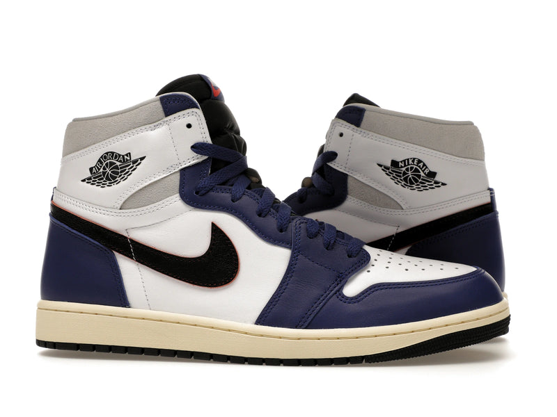Air Jordan 1 Retro High OG Rare Air - White/Black-Neutral Grey-Deep Royal Blue-Muslin - DZ5485-100 - 01