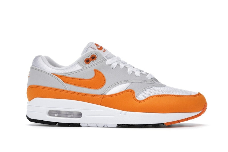 Nike Air Max 1 Anniversary Orange (2020) - White/Magma Orange-Neutral Grey-Black - DC1454-101 - 01