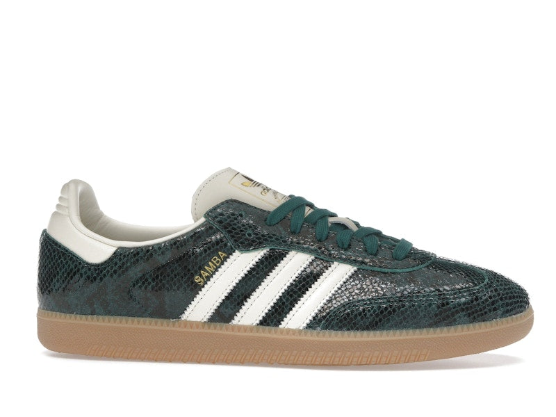Adidas Samba OG Black Cream White Collegiate Green - Black/Cream White/Collegiate Green - JR8848 - 01