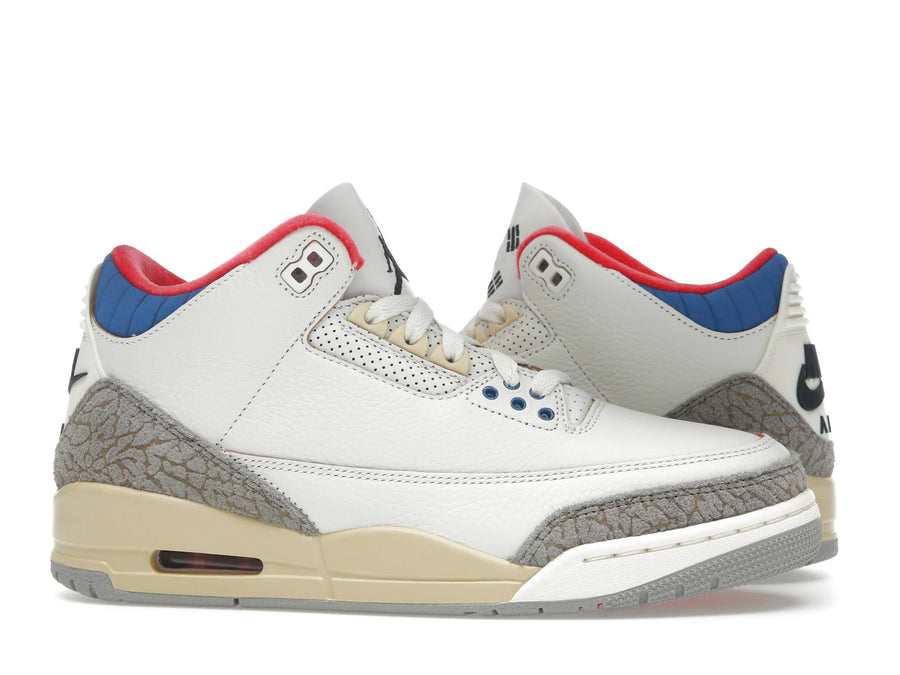 Air Jordan 3 Retro Seoul 20 - White/Black/Sport Royal/Challenge Red/Pale Vanilla/College Grey - IB1482-100 - 01
