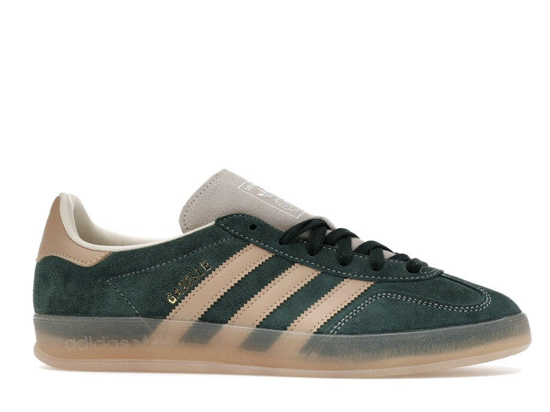 adidas Gazelle Indoor Shadow Green Warm Sandstone - Shadow Green/Warm Sandstone/Wonder White - JH5402 - 01
