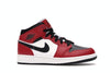 Air Jordan 1 Mid Chicago Black Toe (GS) - Black/Black-Gym Red - 554725-069 - 01