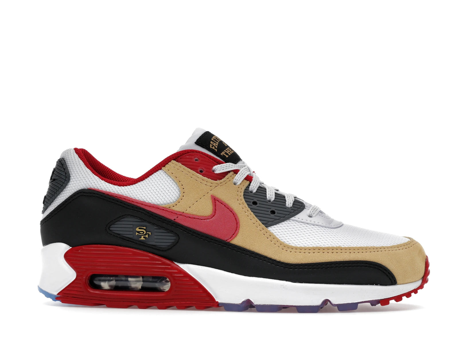 Nike Air Max 90 San Francisco 49ers - White/Gym Red/Black - II7588-100 - 01
