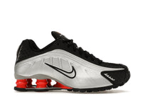 Nike Shox R4 Metallic Silver Black Picante Red (GS)