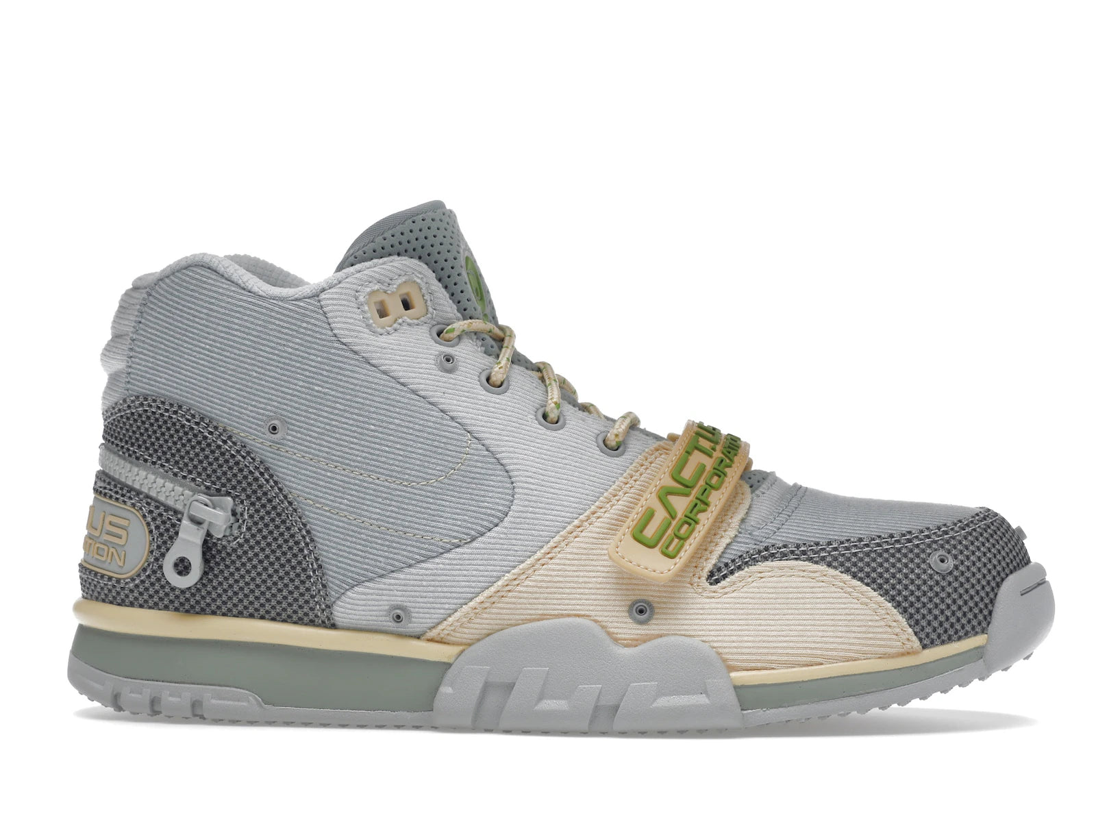 Nike Air Trainer 1 SP Travis Scott Grey Haze - Grey Haze/Olive Aura-Canvas - DR7515-001 - 01
