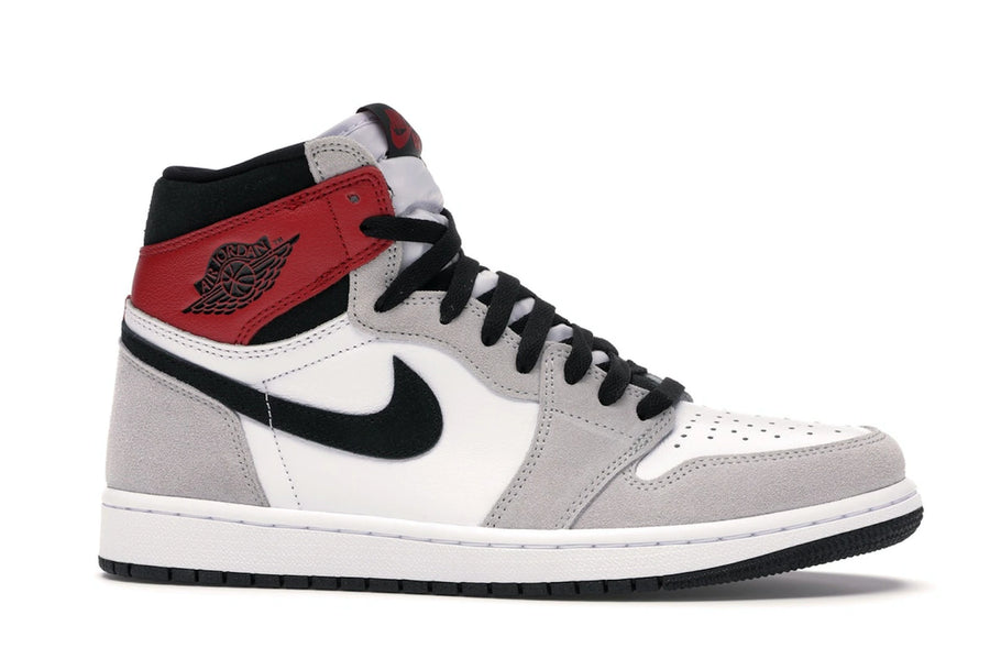 Air Jordan 1 Retro High Light Smoke Grey - White/Black-Light Smoke Grey-Varsity Red - 555088-126 - 01