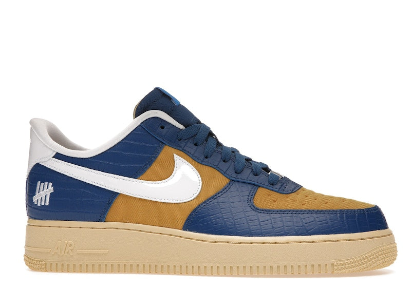 Nike Air Force 1 Low SP Undefeated 5 On It Blue Yellow Croc - Court Blue/White-Goldtone - DM8462-400 - 01
