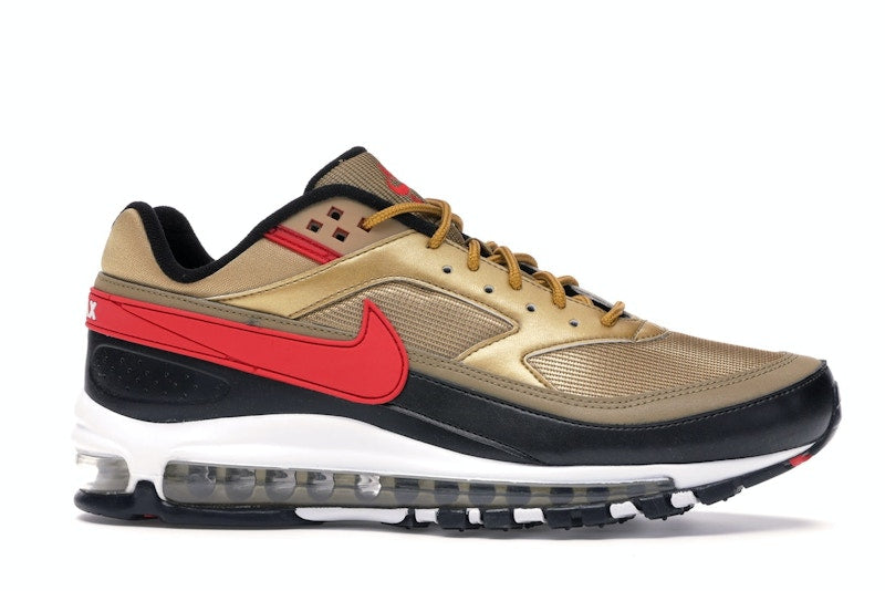 Nike Air Max 97 BW Metallic Gold University Red Black - vue 2