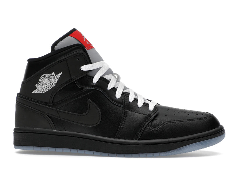 Air Jordan 1 Mid SE Black Metallic Reimagined - Black/Silver Metallic/University Red - HV5177-010 - 01