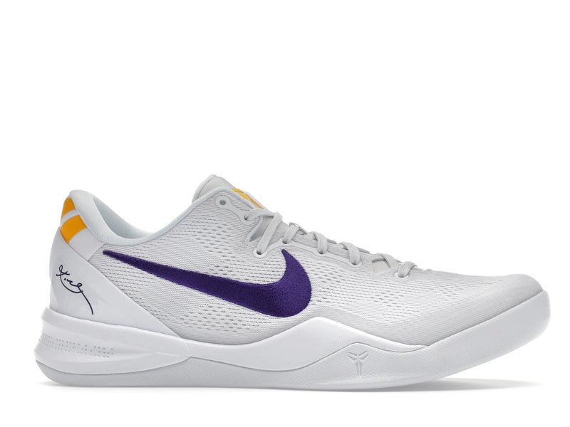 Nike Kobe 8 Protro Lakers Home - White/Court Purple/University Gold - HF9550-100 - 01