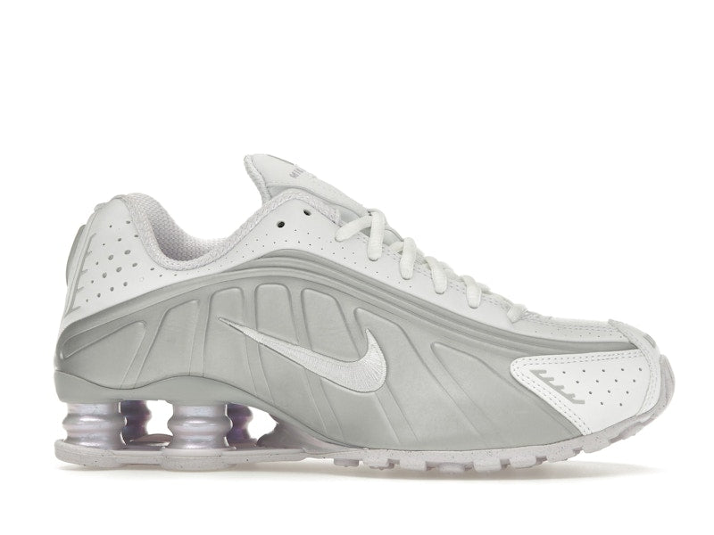 Nike Shox R4 White Metallic Platinum Barely Grape - White/Metallic Platinum/Platinum Tint/Barely Grape - HF5076-100 - 01