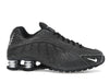 Nike Shox R4 Black Distressed Leather - Black/Sail/Light Smoke Grey/Metallic Silver - IO4544-002 - 01
