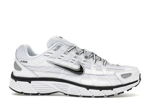 Nike P-6000 White Metallic Silver Black