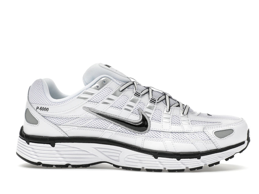 Nike P 6000 White Metallic Silver Black - White/Metallic Silver/Black/Black - CD6404-107 - 01