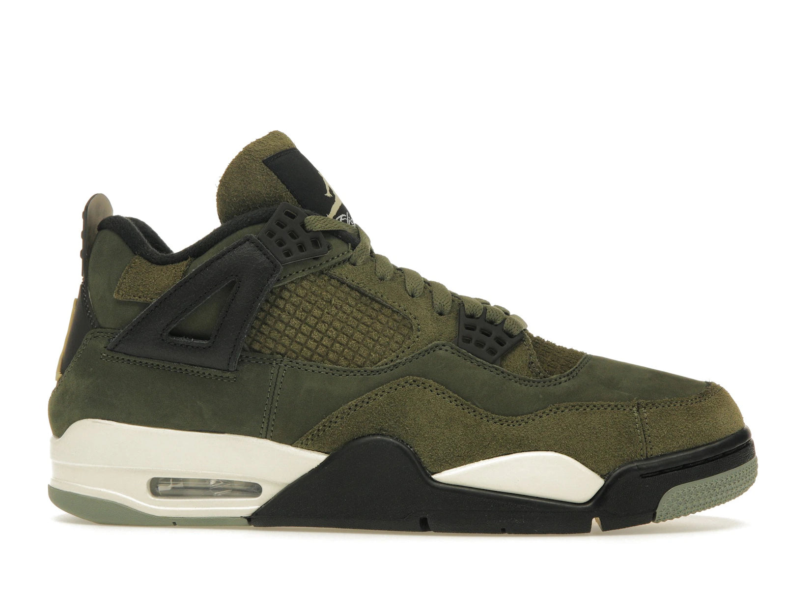 Air Jordan 4 Retro SE Craft Medium Olive - Medium Olive/Pale Vanilla/Khaki/Black/Sail - FB9927-200 - 01