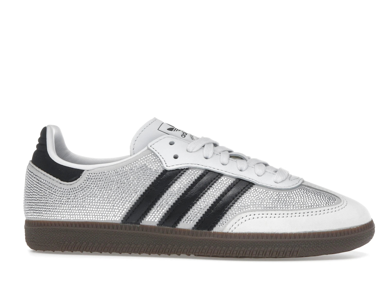 Adidas Samba OG Rhinestone Crystal White Silver - Crystal White/Crystal White/Silver Metallic - IH9055 - 01