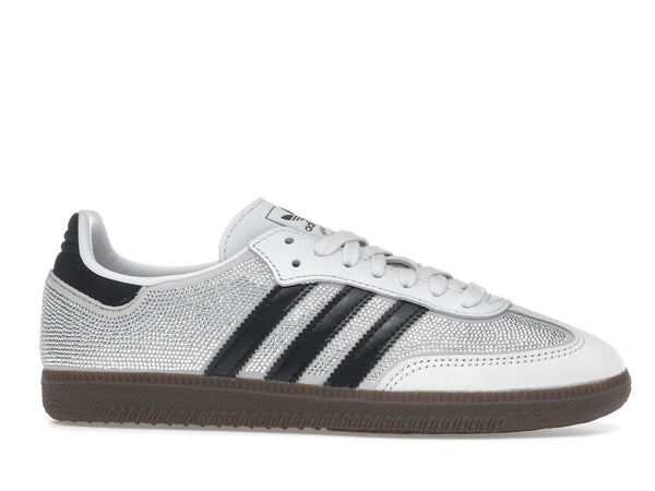 Adidas Samba OG Rhinestone Crystal White Silver - Crystal White/Crystal White/Silver Metallic - IH9055 - 01