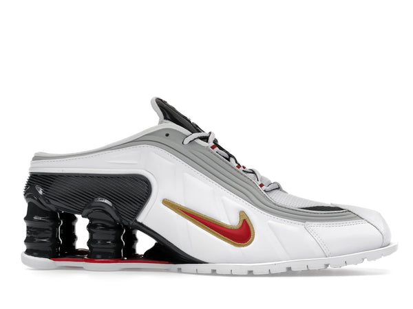 Nike Shox Mr4 Mule Martine Rose Metallic Platinum Varsity Red - White/Varsity Red/Metallic Platinum/Dark Charcoal - IM5420-100 - 01