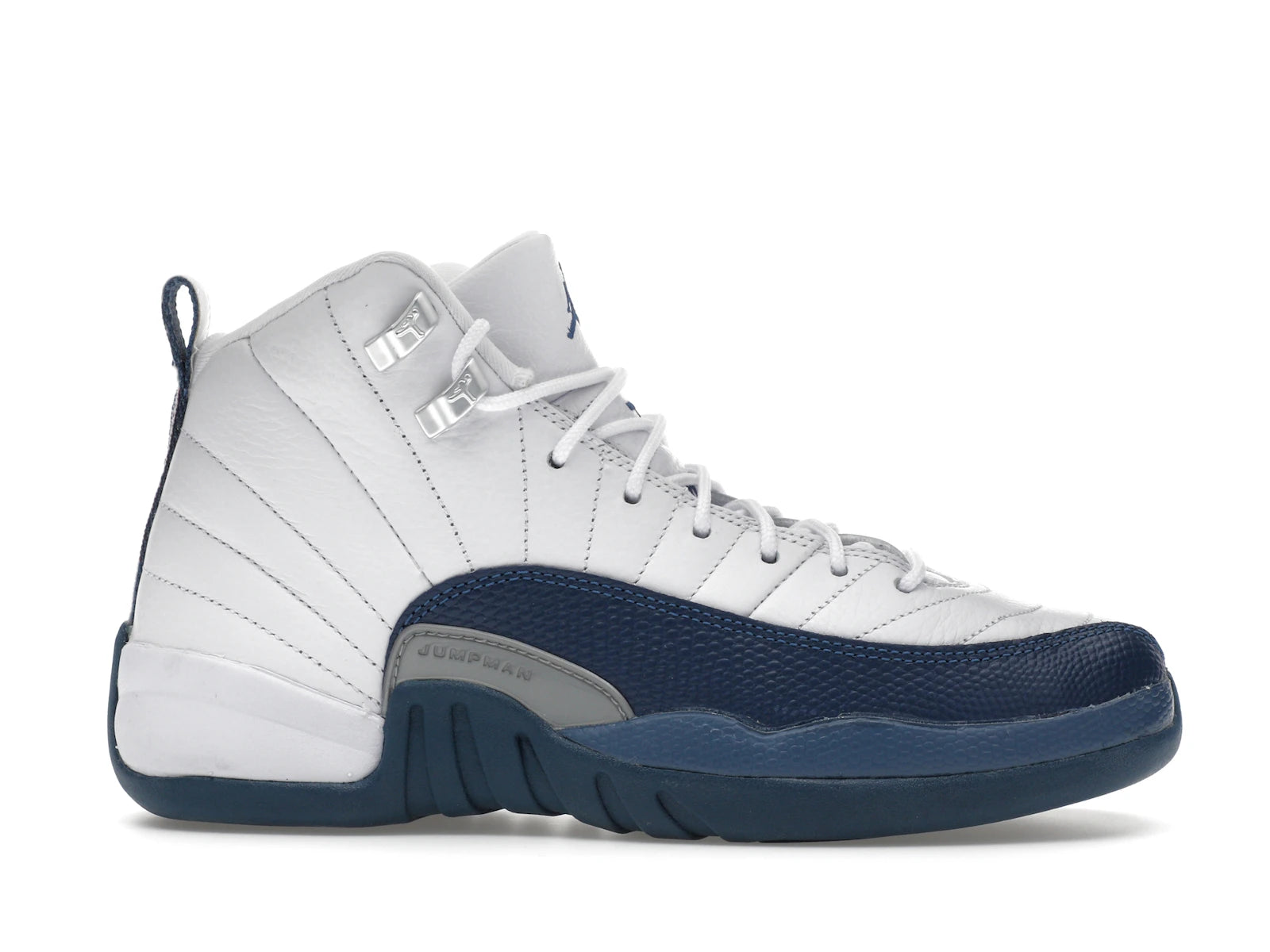 Air Jordan 12 Retro French Blue (2025) (GS) - White/French Blue/Metallic Silver/Varsity Red - 153265-114 - 01