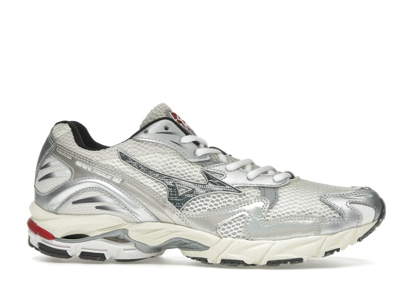 Mizuno Wave Rider 10 White Black Rythmic Red - vue 2