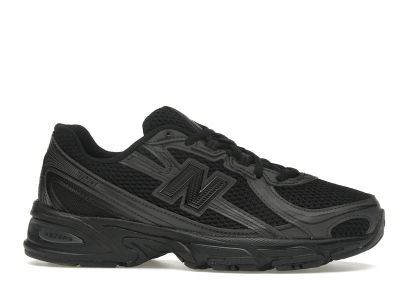 New Balance 740 Triple Black - Black/Black Cement - U740BO2 - 01
