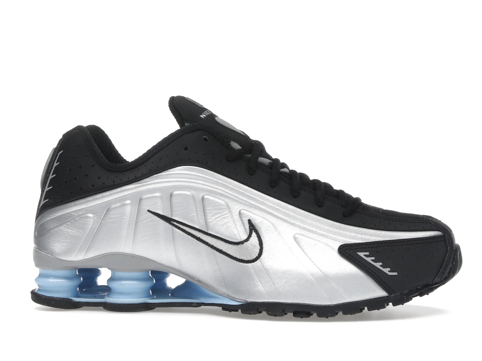Nike Shox R4 Metallic Silver Black Psychic Blue - Metallic Silver/Black/Psychic Blue/Metallic Silver - HQ1988-004 - 01