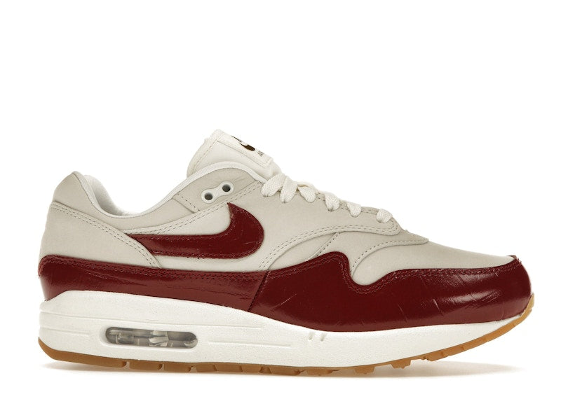 Nike Air Max 1 LX Team Red (Women's) - Sail/Sail/Gum Light Brown/Team Red - FJ3169-100 - 01
