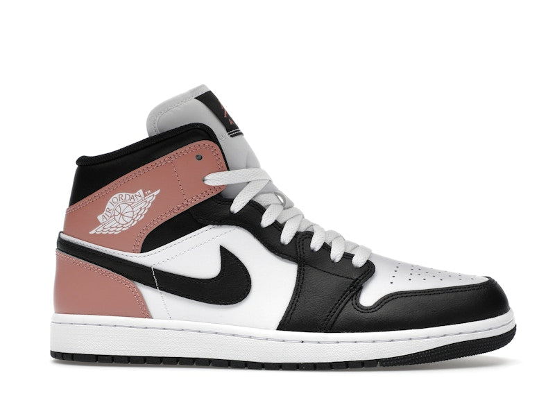 Air Jordan 1 Mid White Rust Pink Black - White/Rust Pink/Black - DQ8426-100 - 01