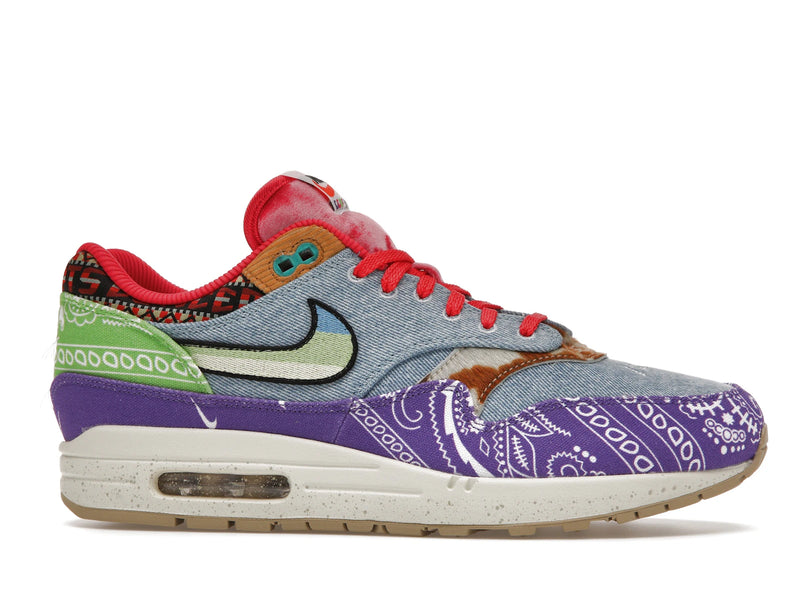 Nike Air Max 1 SP Concepts Denim Paisley - Wild Violet/Multi-Color-Sail - (Special Box) DN1803-500 - 01