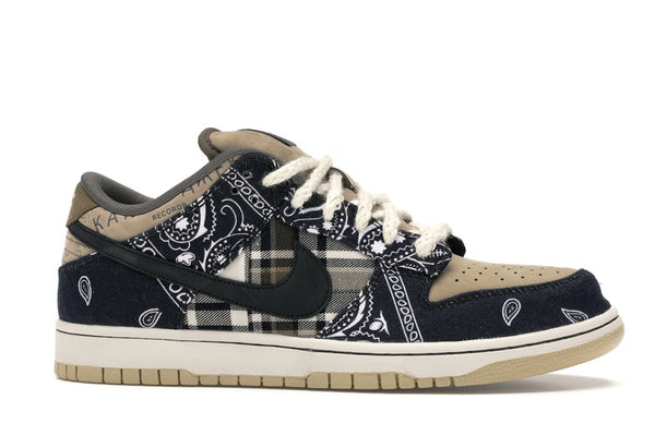 Nike SB Dunk Low Travis Scott - Black/Black-Parachute Beige-Petra Brown - CT5053-001 - 01