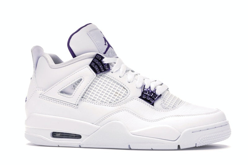 Air Jordan 4 Retro White Court Purple - White/Metallic Silver-Court Purple - CT8527-115 - 01