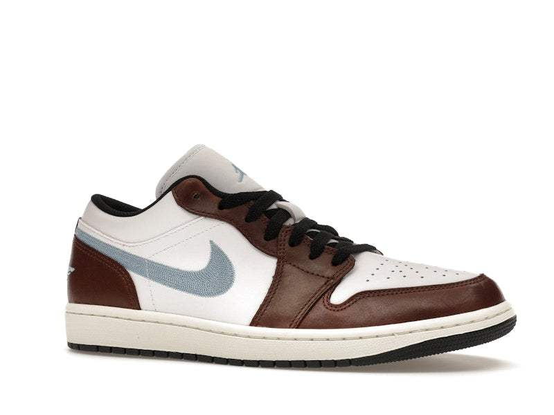 Air Jordan 1 Retro Low SE Brown Blue Grey - White/Blue Grey/Black/Sail - FQ7832-142 - 02