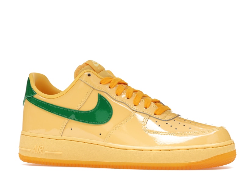 Nike Air Force 1 Low Patent Leather Topaz Gold Pine Green - Ansicht 3