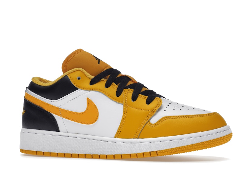 Air Air Jordan 1 Low University Gold White (GS) - Taxi/White/Black - 553560-701 - 02