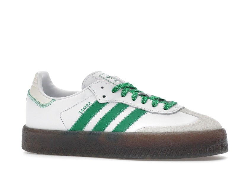 adidas Sambae Cloud White Green (Women's) - Cloud White / Green / Off White - IE9105 - 02