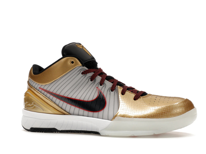 Nike Kobe 4 Protro Gold Medal (2024) - White/Dark Obsidian/Varsity Red/Metallic Gold - FQ3544-100 - 02
